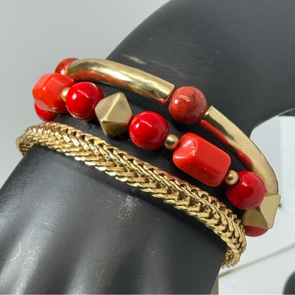 Chicos Set of 3 Stretch and Magnetic Closure Bracelet